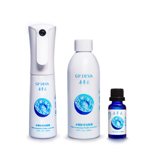 Water Accumulates Wealth Blessings Set